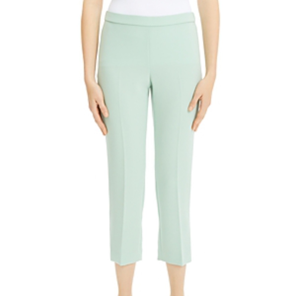 Theory Basic Pull On Pant Cropped Opal Green - image 3